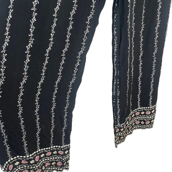 Three Dots Women’s Size Small Printed Pant (Black Floral) - Picture 5 of 9